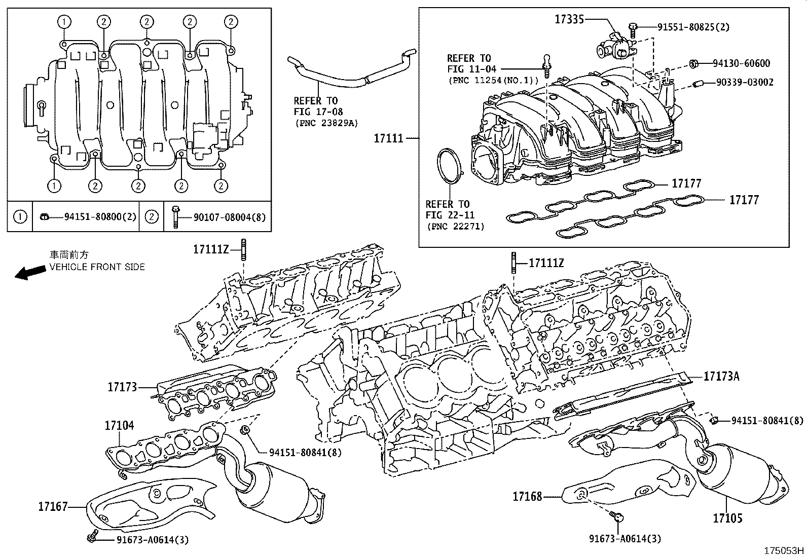 TOYOTA 17171-38020 - Garnitura, galerie admisie aaoparts.ro
