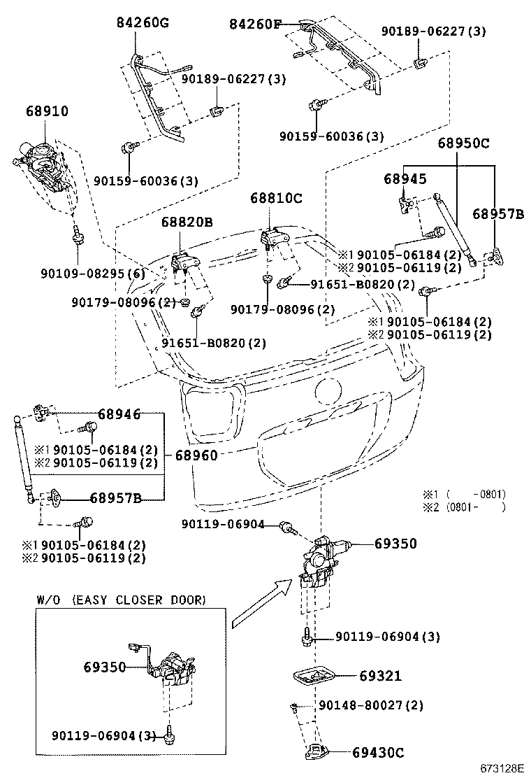 TOYOTA 68950-49185 - Amortizor portbagaj aaoparts.ro
