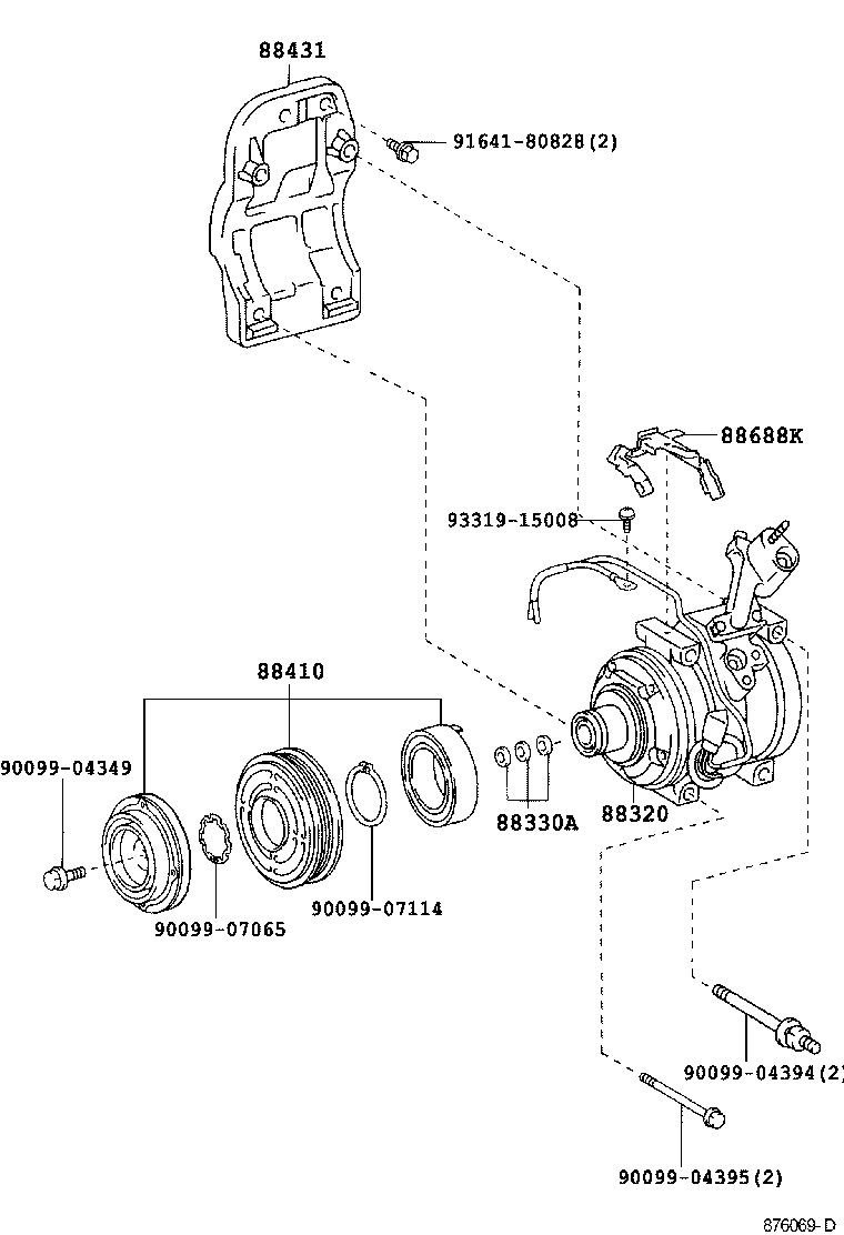 TOYOTA 88320-48060 - Compresor, climatizare aaoparts.ro