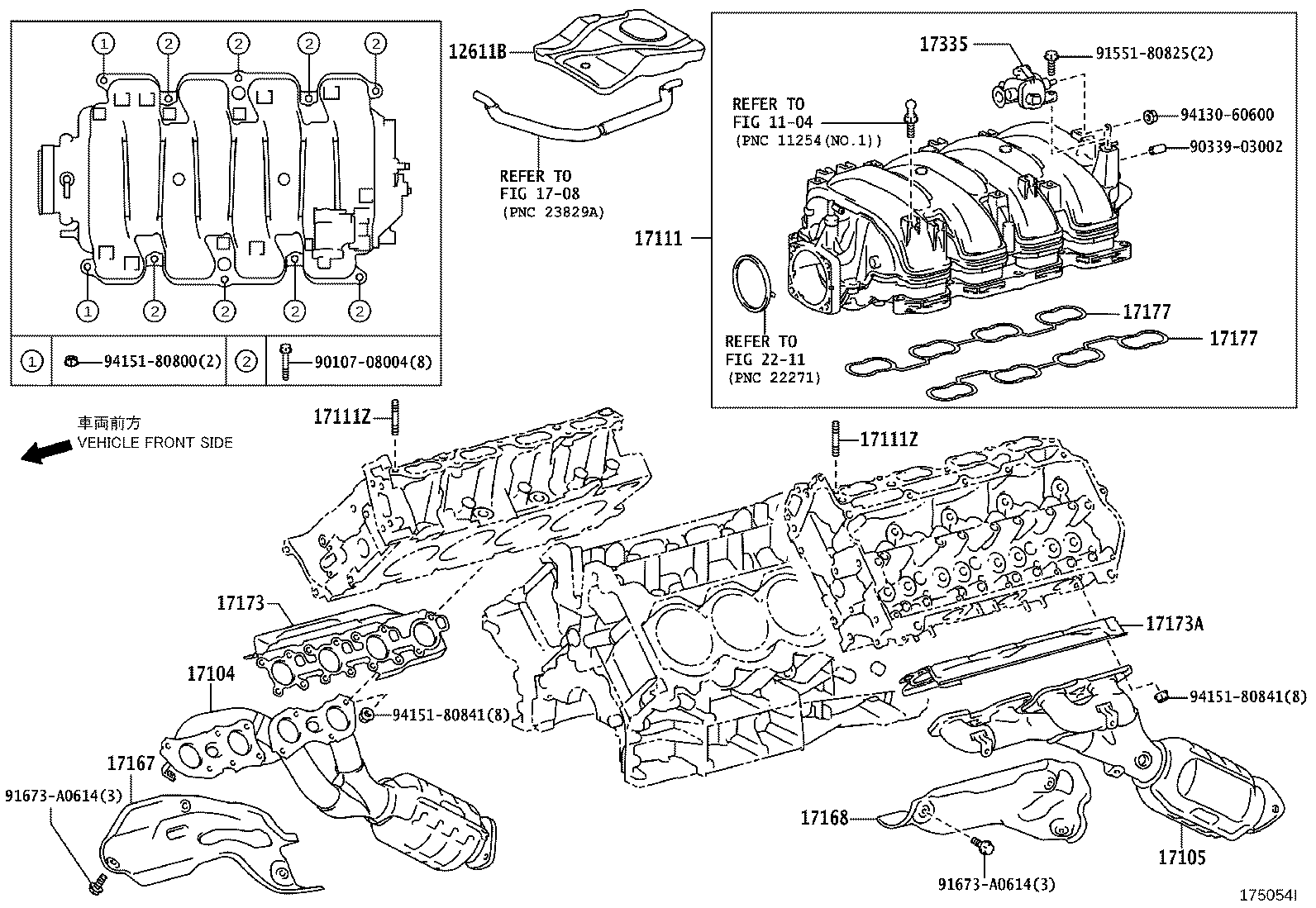TOYOTA 17171-38020 - Garnitura, galerie admisie aaoparts.ro