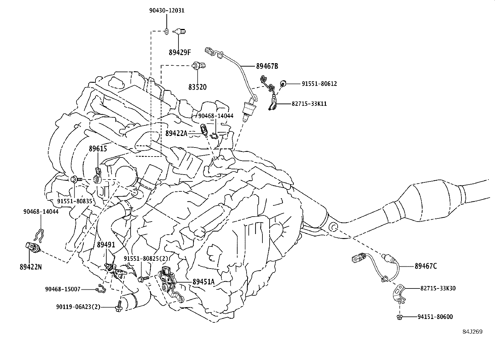 LEXUS 8946733290 - Sonda Lambda aaoparts.ro