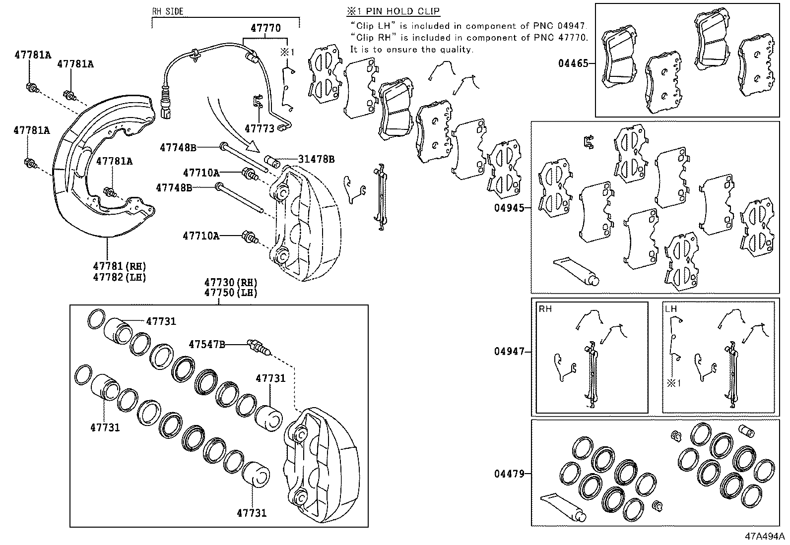 LEXUS 0446550260 - Set placute frana,frana disc aaoparts.ro