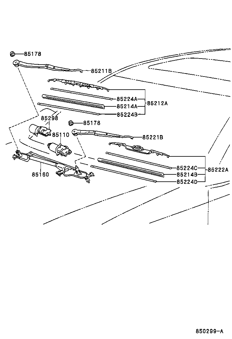 LEXUS 8521230340 - Lamela stergator aaoparts.ro