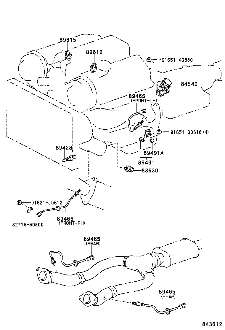 TOYOTA 89465 30630 - Sonda Lambda aaoparts.ro