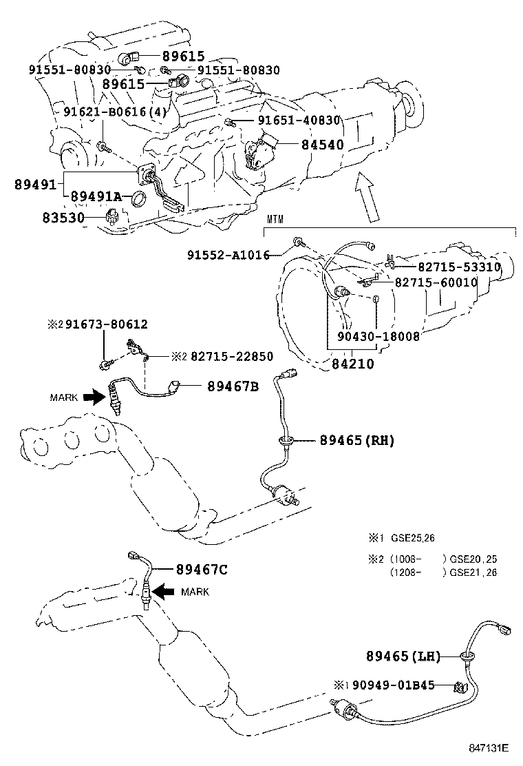 LEXUS 89465 30730 - Sonda Lambda aaoparts.ro