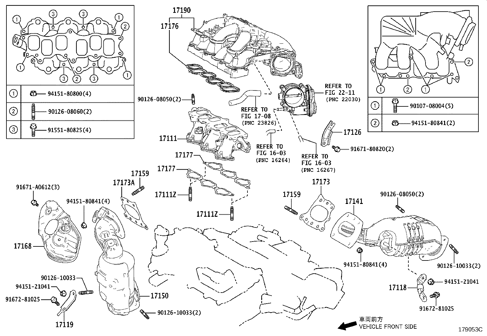 TOYOTA 17177-31070 - Garnitura, galerie admisie aaoparts.ro