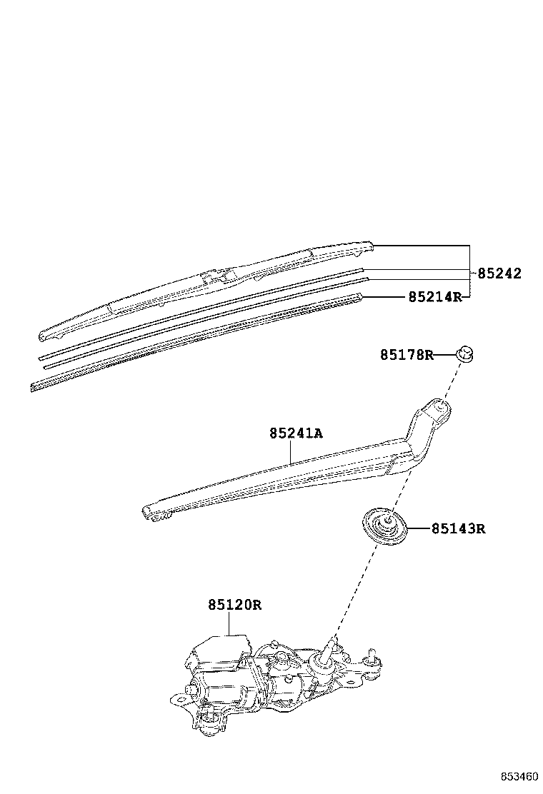 TOYOTA 85242-48070 - Lamela stergator aaoparts.ro