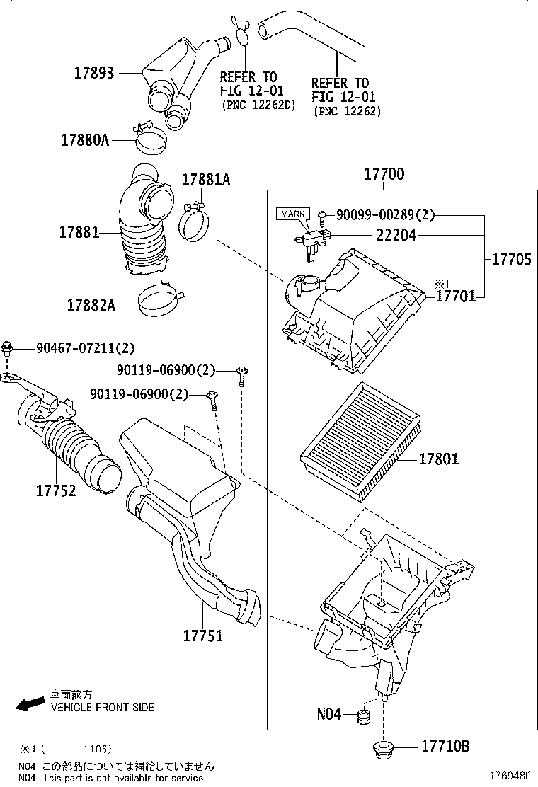 TOYOTA 22204-28010 - Senzor debit aer aaoparts.ro