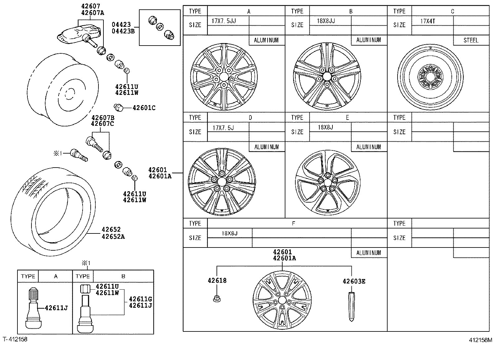 TOYOTA 4260750011 - Senzor, sistem de control al presiunii pneuri aaoparts.ro