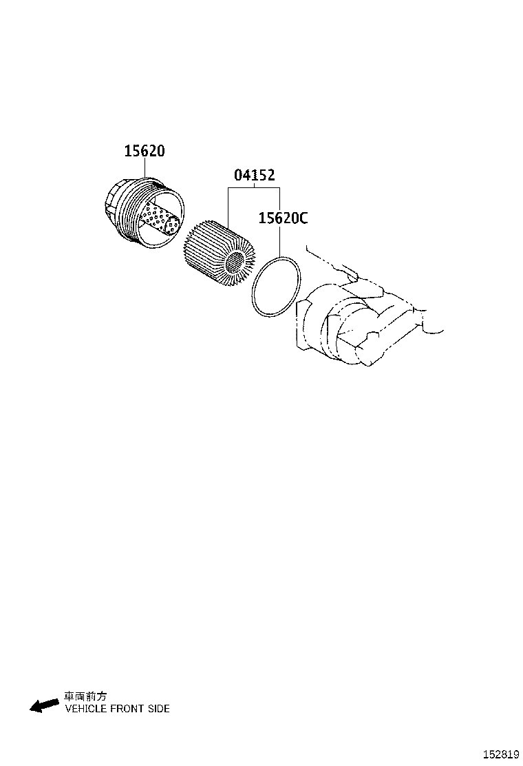 LEXUS 04152 31080 - Filtru ulei aaoparts.ro
