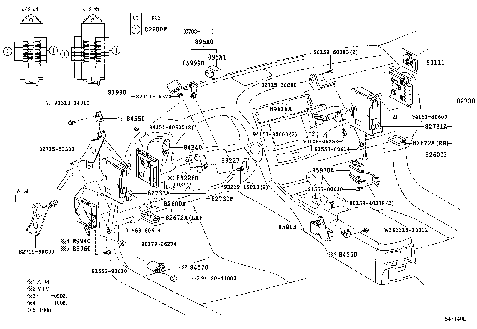 LEXUS 84340-47020 - Comutator lumini frana aaoparts.ro