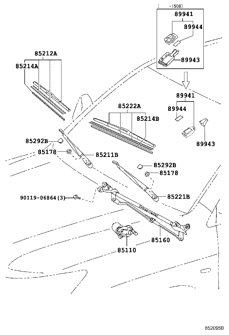 LEXUS 85214-30380 - Lamela stergator aaoparts.ro