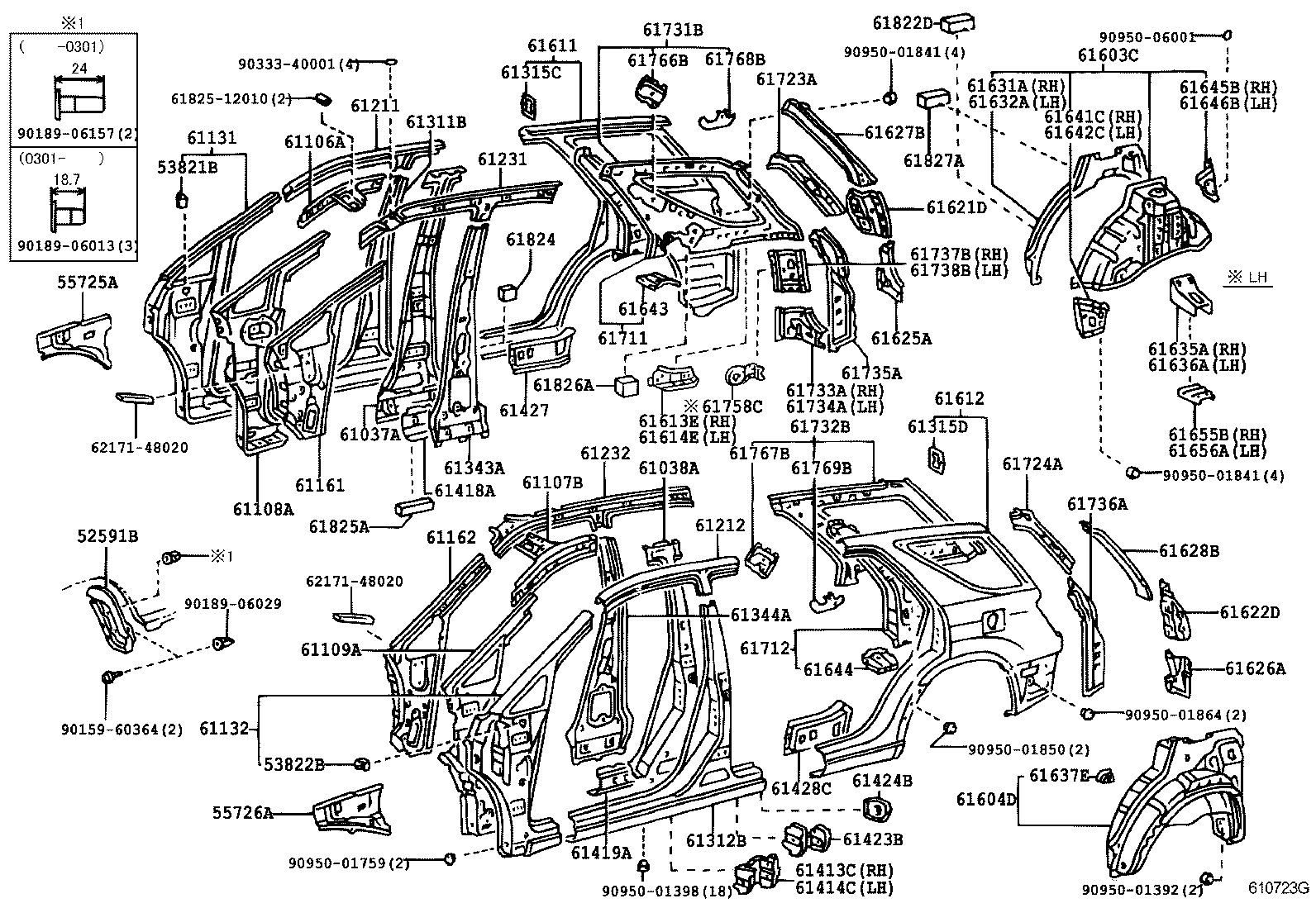 LEXUS 9018906013 - Clips, acoperire decorativa si protectie aaoparts.ro