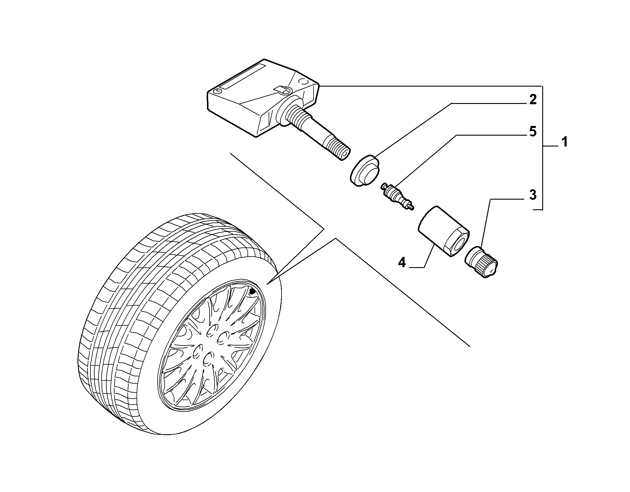 FIAT 9634866180 - Senzor, sistem de control al presiunii pneuri aaoparts.ro