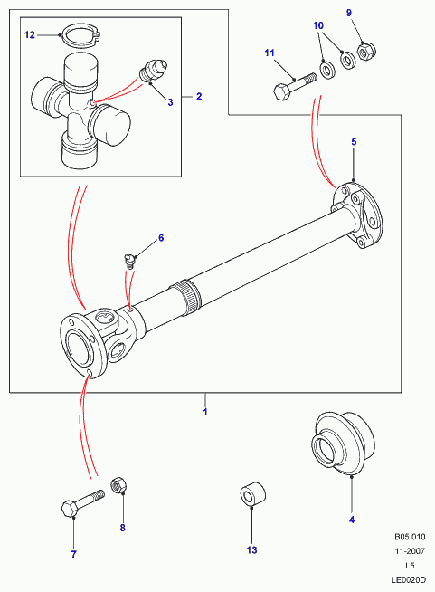 Land Rover TVC 100010 - Articulatie, cardan aaoparts.ro