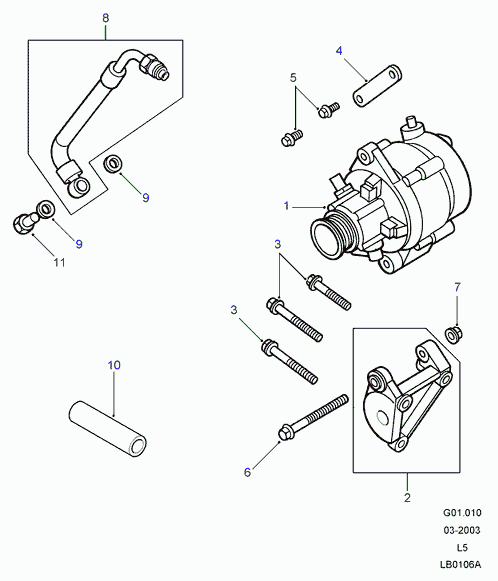 BOSCH 0 986 046 541 - Generator / Alternator aaoparts.ro