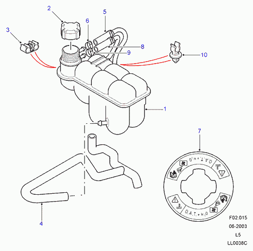 Rover ESR1480 - Buson,vas expansiune aaoparts.ro