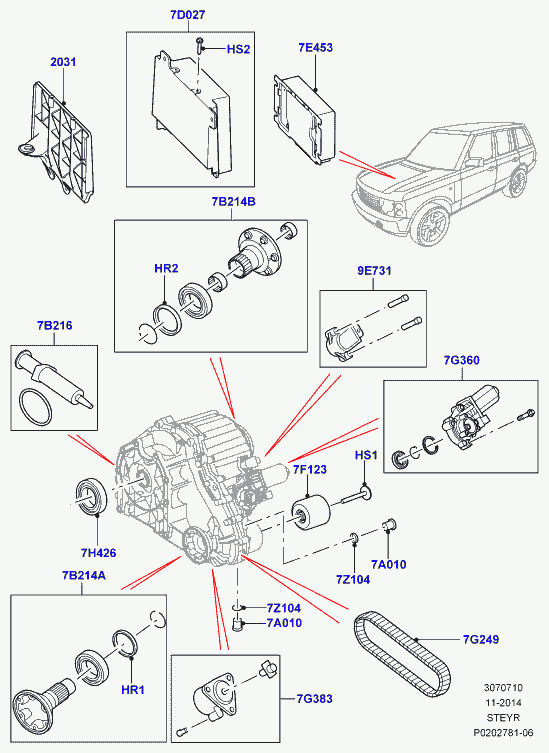 Land Rover IYX500050 - Raport transmisie aaoparts.ro