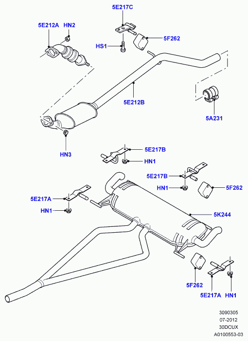 Land Rover WCC000020 - Conector teava, sistem de esapament aaoparts.ro