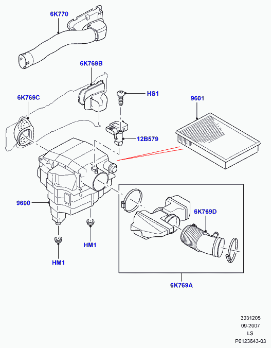 Land Rover PHF000140 - Senzor debit aer aaoparts.ro