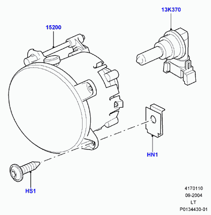 Prasco LR8004413 - Proiector ceata aaoparts.ro