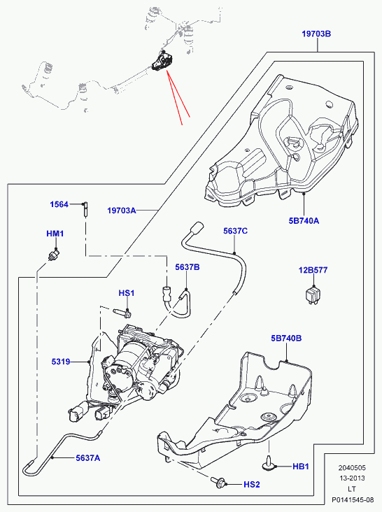 Land Rover LR044016 - Compresor, instalatie aer comprimat aaoparts.ro
