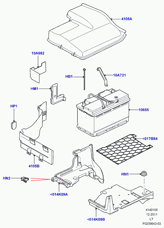 Land Rover LR033179 - Baterie de pornire aaoparts.ro