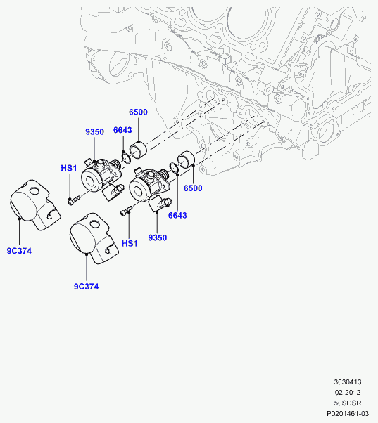 Rover LR010861 - Garnitura, pompa combustibil aaoparts.ro