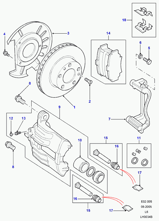 Land Rover SEK100030 - Piston, etrier frana aaoparts.ro