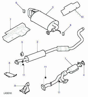 Land Rover WCJ000340 - Catalizator aaoparts.ro