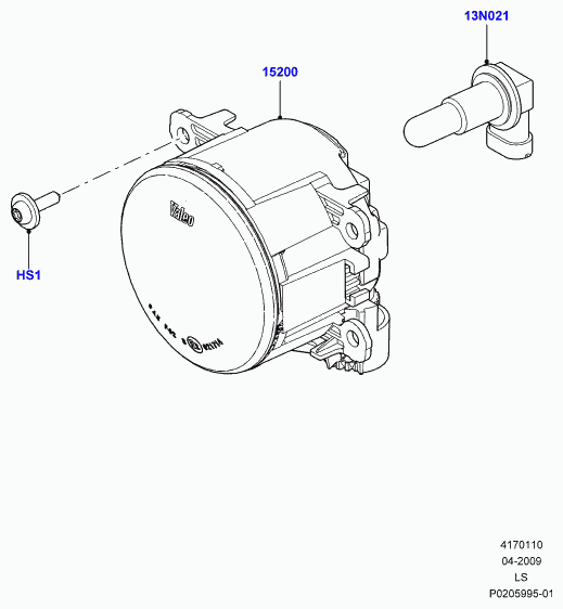 Land Rover LR057400 - Proiector ceata aaoparts.ro