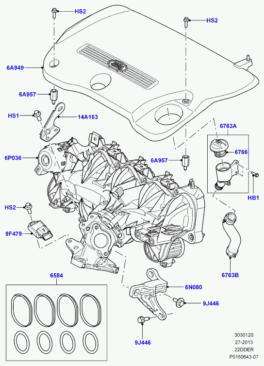 Land Rover LR006104 - Cap - Oil Filler, L359 Freelander aaoparts.ro