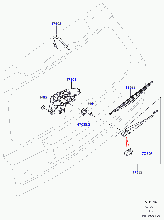 Land Rover LR002243 - Motor stergator aaoparts.ro