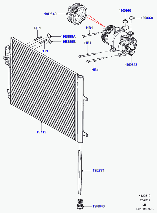 Volvo LR000566 - Condensator, climatizare aaoparts.ro