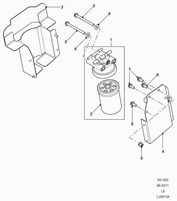 LANCER BOSS WJI500040 - Filtru combustibil aaoparts.ro