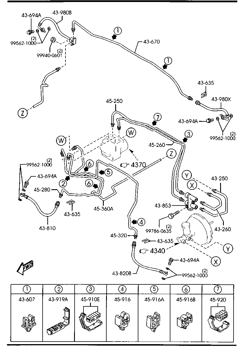 MAZDA NA75-43-990A - Furtun frana aaoparts.ro