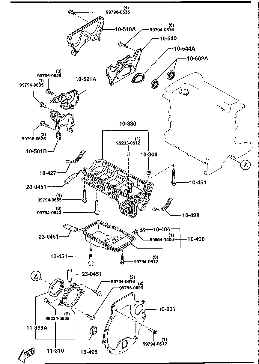 MAZDA BP05-11-312 - Simering, arbore cotit aaoparts.ro