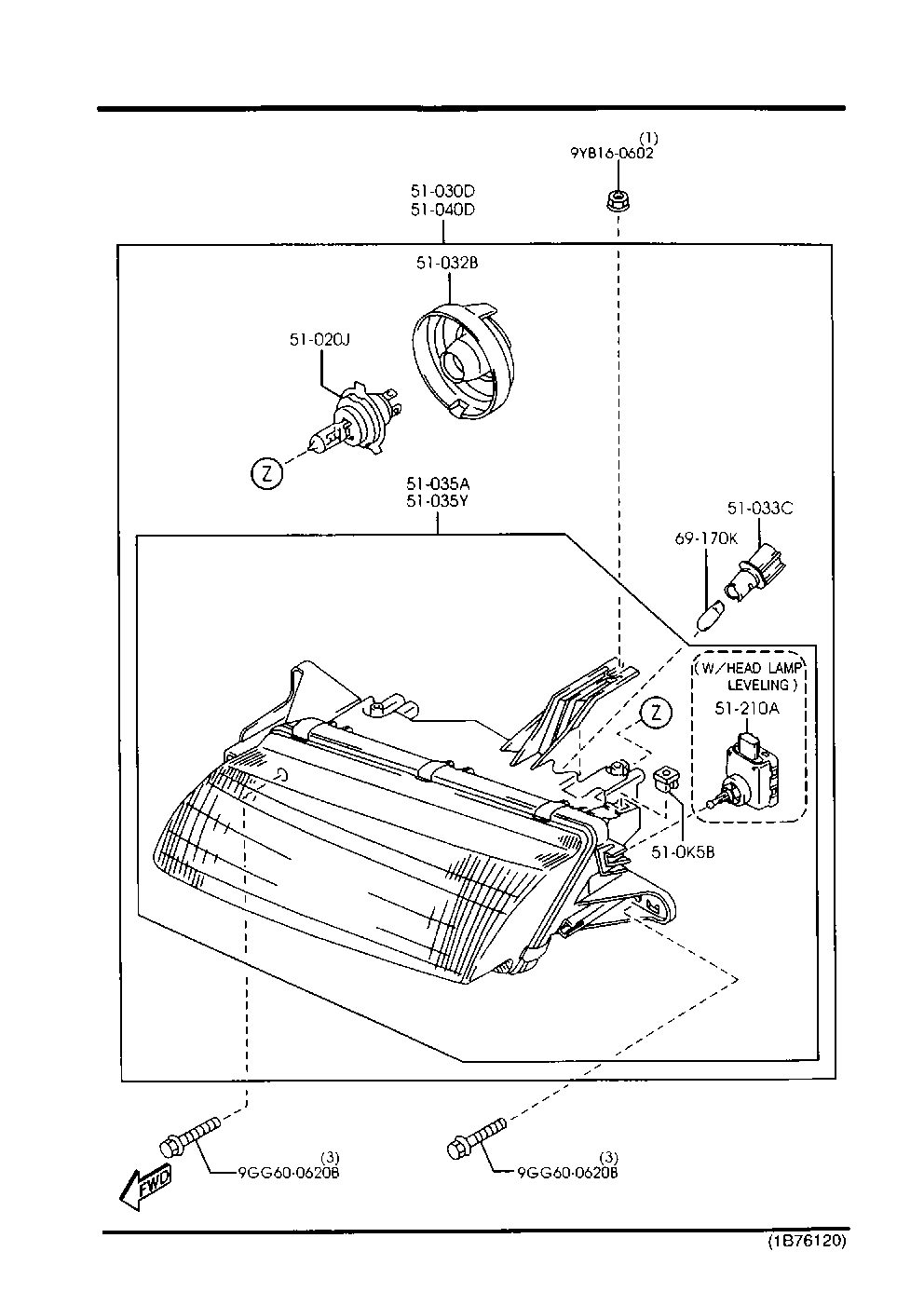 MAZDA 99703-2605 - Far aaoparts.ro