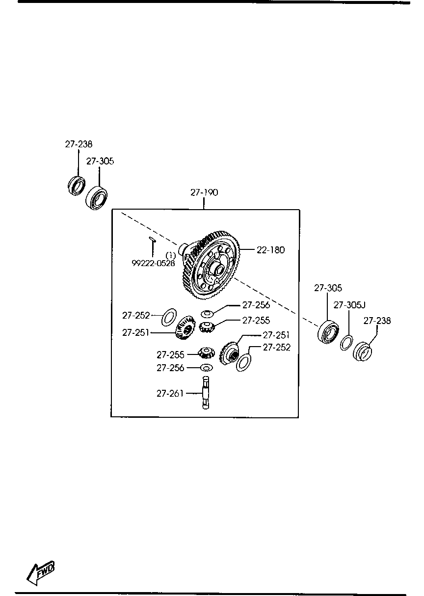 FORD F003-27-238B - Simering, diferential aaoparts.ro