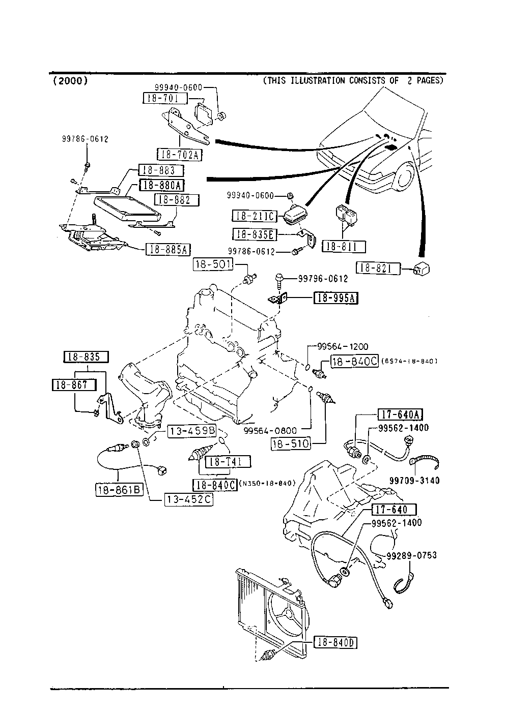 MAZDA B64N-18-861 - Sonda Lambda aaoparts.ro