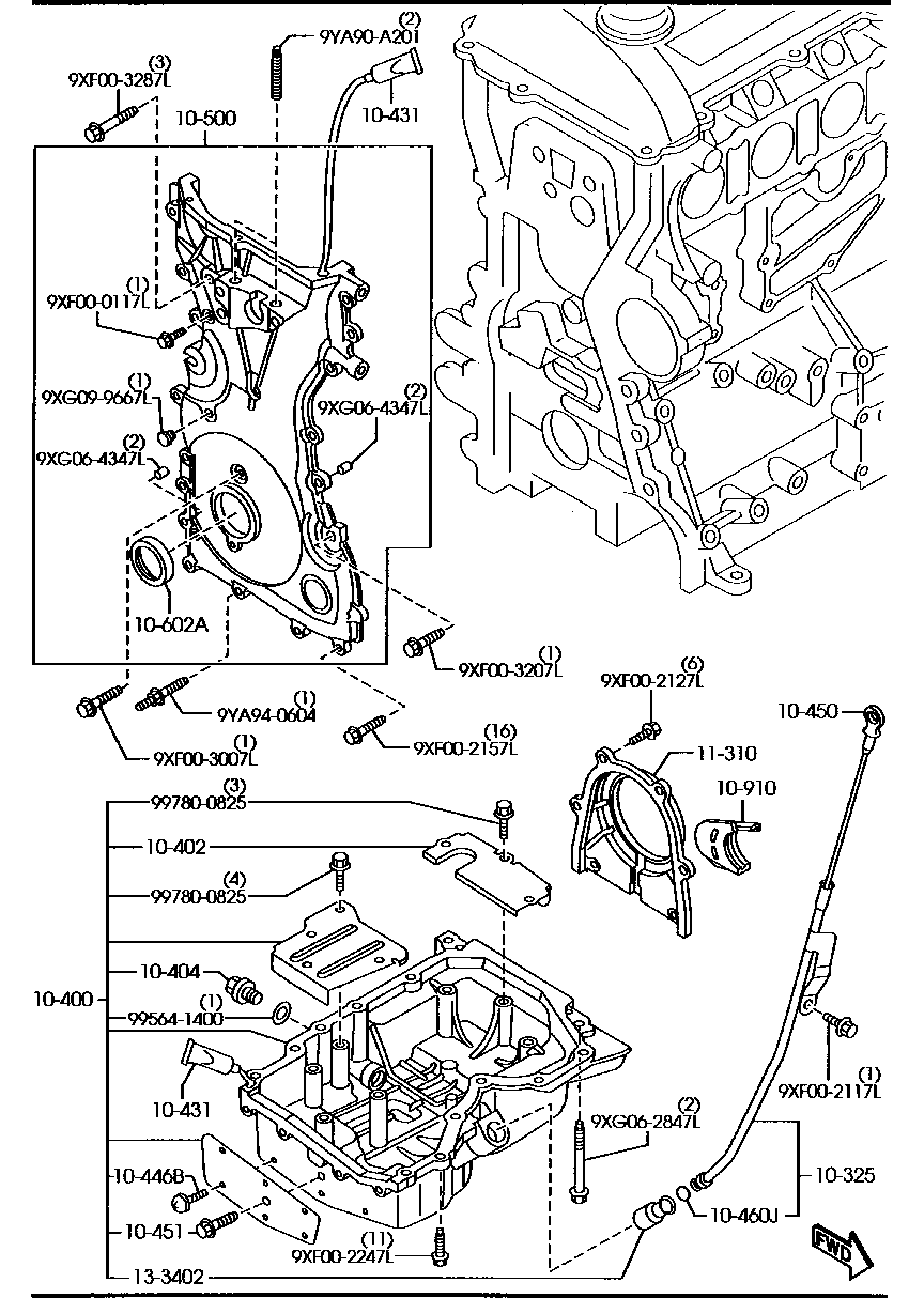 MAZDA LF01-10-602 - Simering, arbore cotit aaoparts.ro