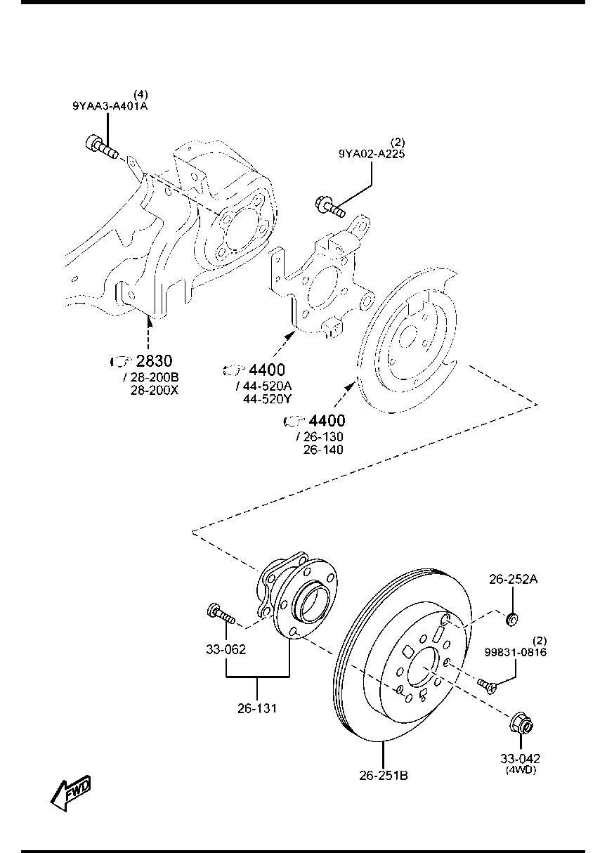 MAZDA KD35-33-062 - Bolt roata aaoparts.ro