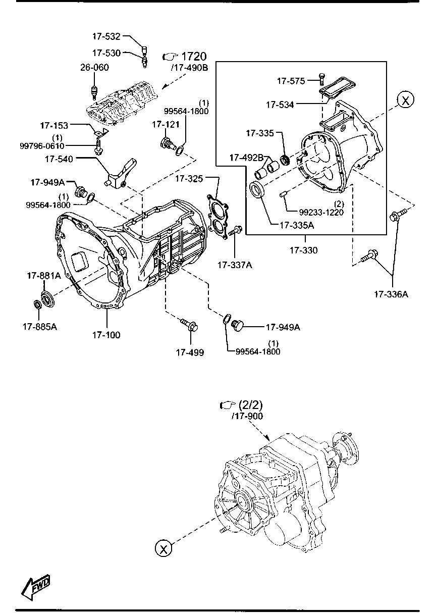 MAZDA G5A0-17-335A - Simering, cutie automata aaoparts.ro