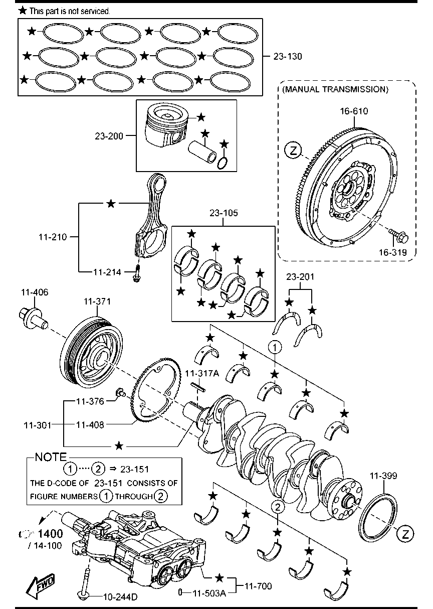 MAZDA SH01-11-312 - Simering, arbore cotit aaoparts.ro