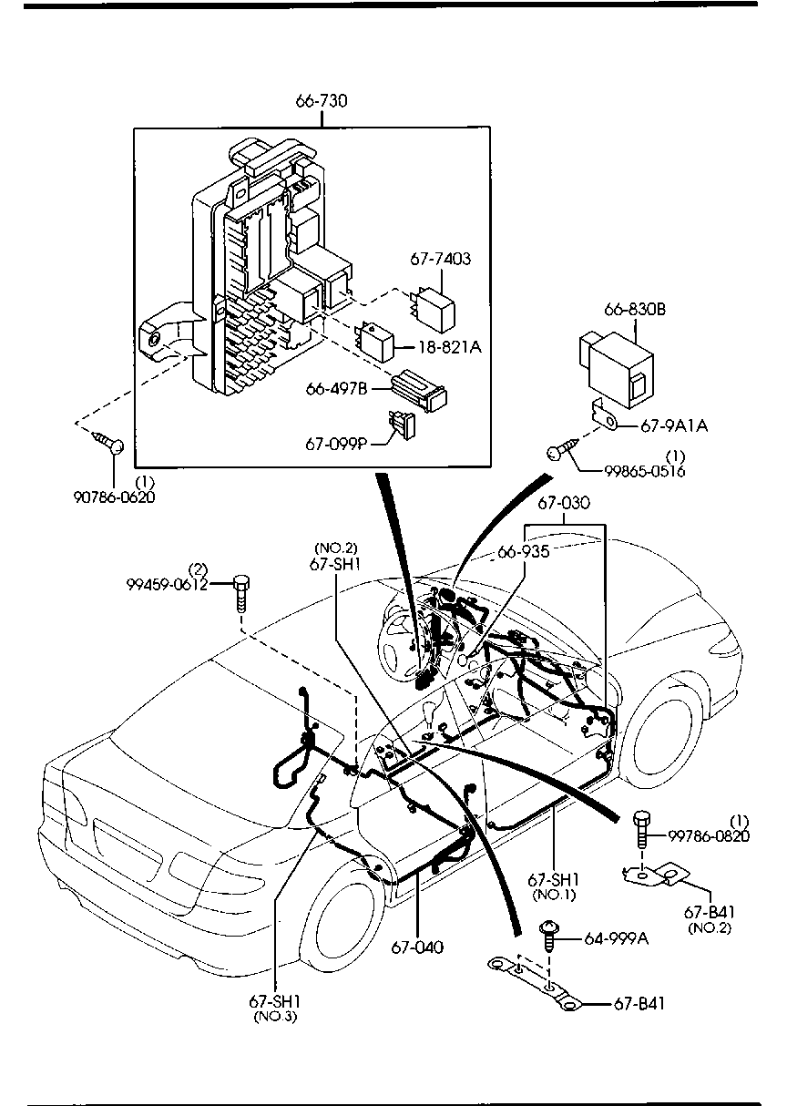 MAZDA AJ51-18-821 - Releu multifunctional aaoparts.ro