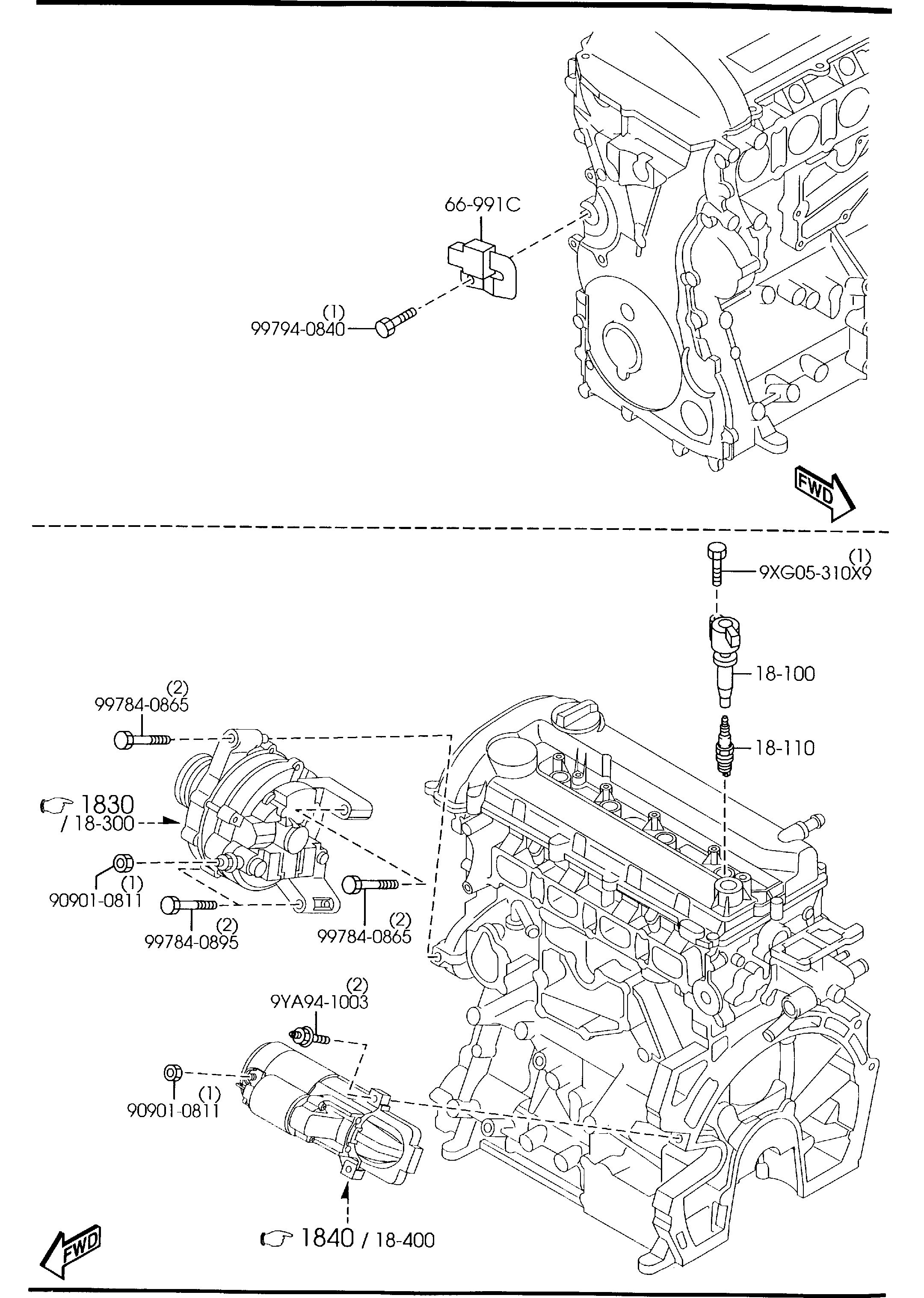 MAZDA LF16-18-100B - Bobina de inductie aaoparts.ro