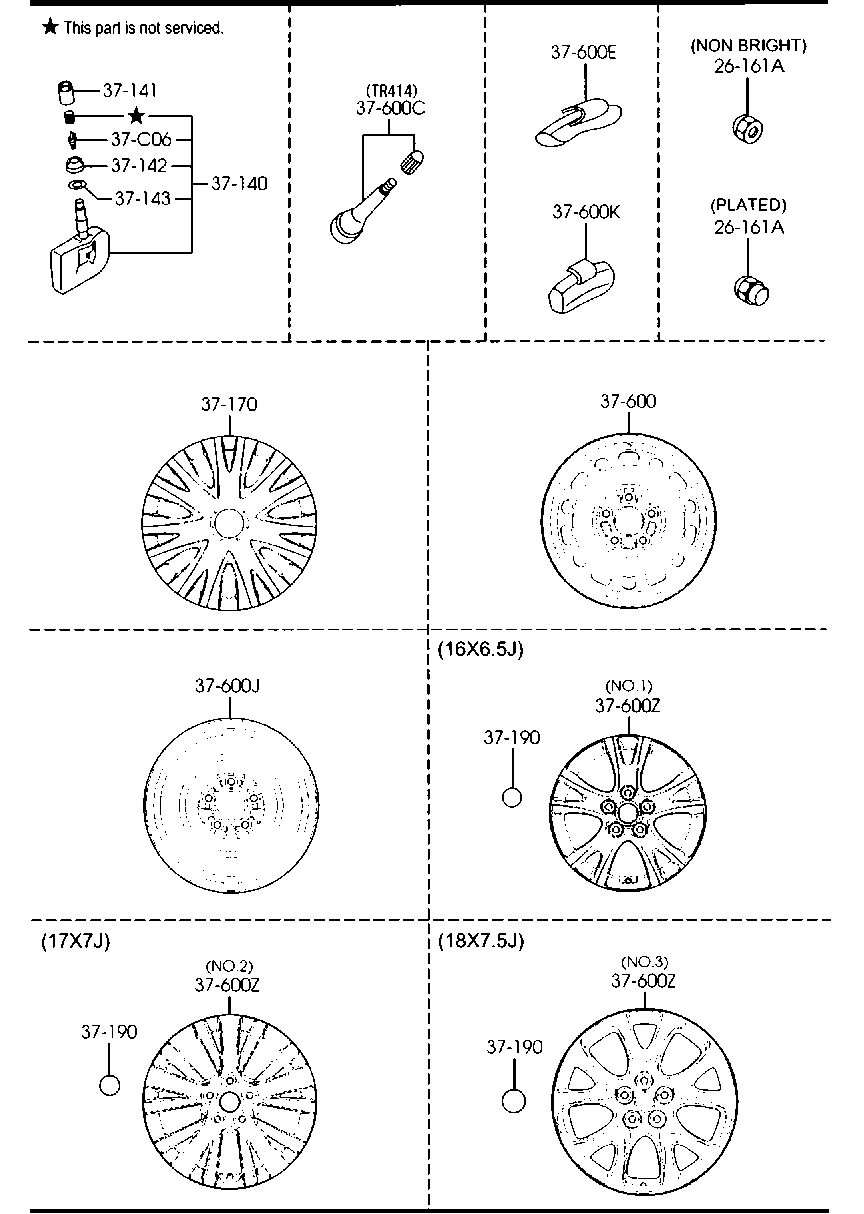 MAZDA B002-37-160B - Piulita roata aaoparts.ro
