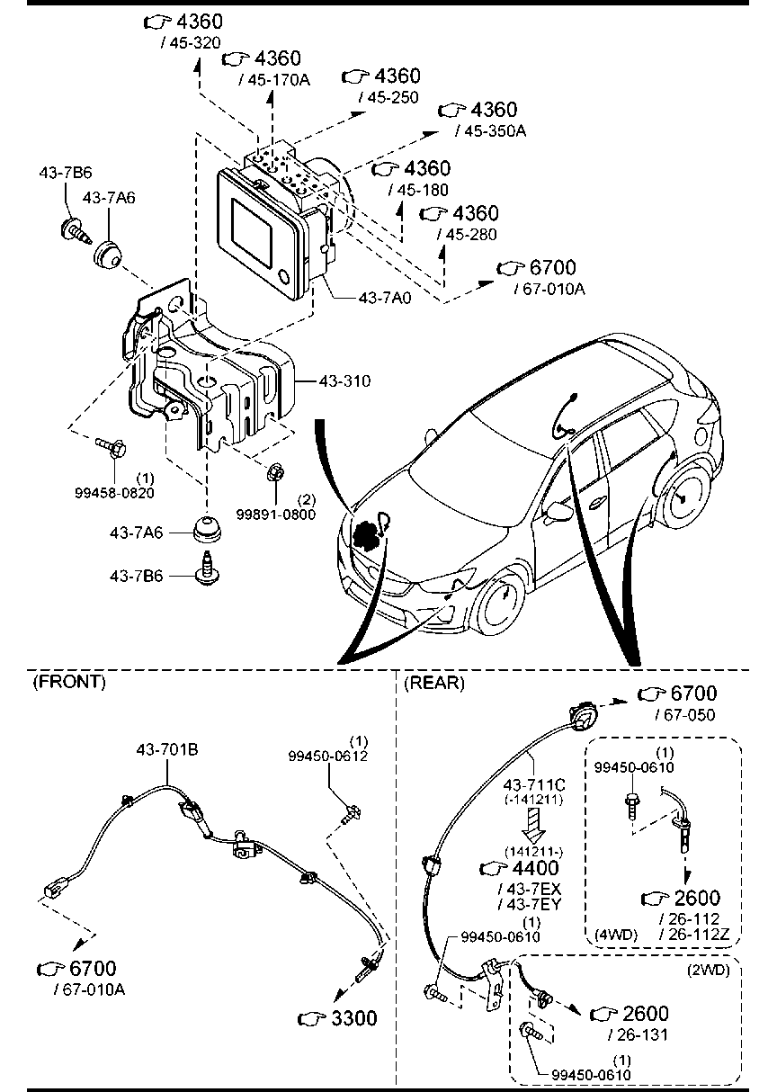 MAZDA K011-43-71Y - Senzor,turatie roata aaoparts.ro