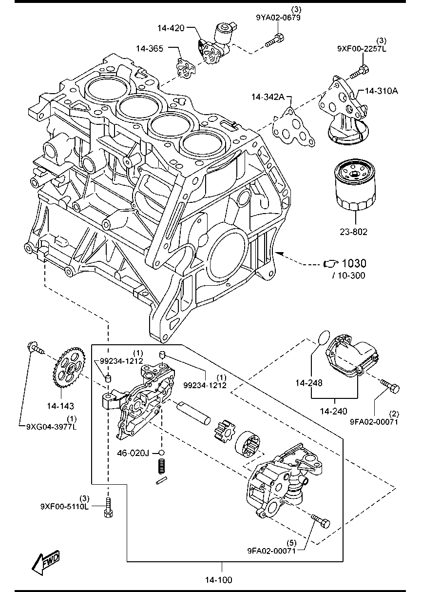 MAZDA PE01-14-240 - Filtru ulei aaoparts.ro
