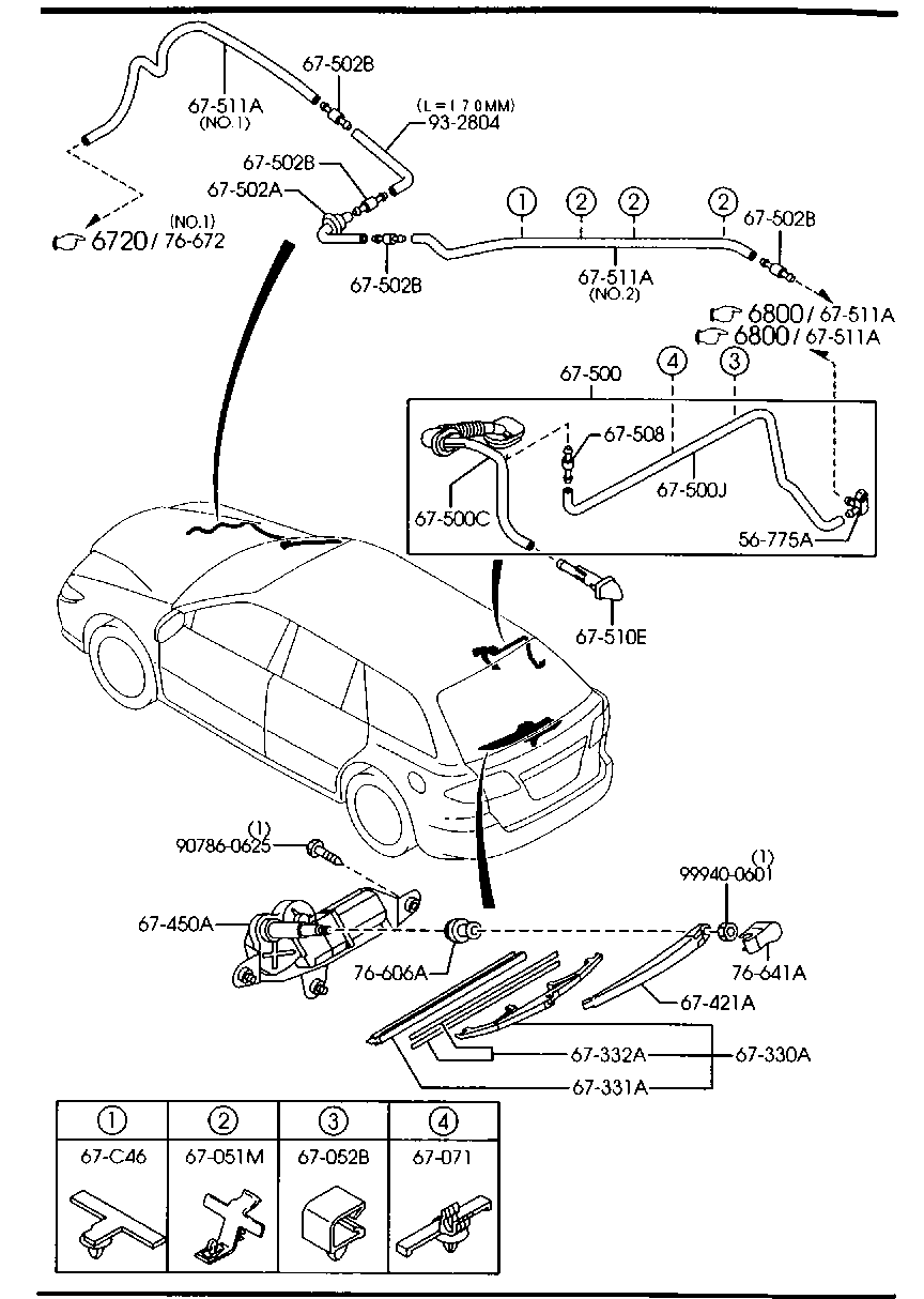 MAZDA G21B-67-330 - Lamela stergator aaoparts.ro